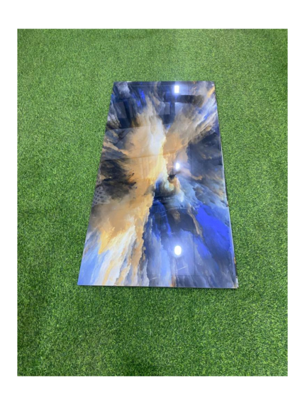 Luxury Blue & Gold Nebula Onyx Effect Porcelain Slab
