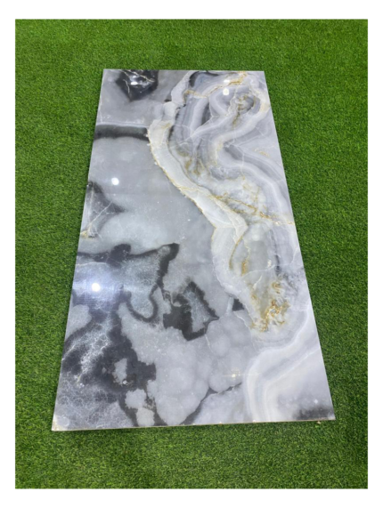 Grey Agate Gold Veined Porcelain Slab