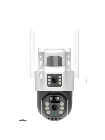4G Solar PTZ Security Camera (Dual Lens) with 360° Rotation & SIM Card Support