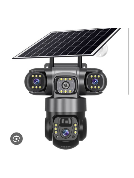 4K 8MP Solar PTZ Security Camera with 4 Lenses