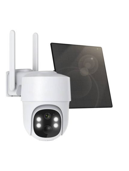 Solar PTZ Security Camera with Solar Panel
